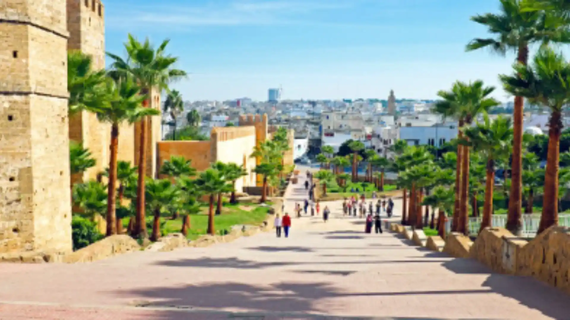 Entrance and view of the Kasbah of the Udayas in Rabat, featured on a 6 Days Tour from Casablanca to Marrakech.