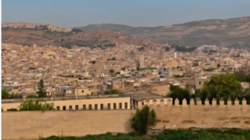 Where to Visit in Morocco for First Time: The Route That Fits Your Days 6 Panoramic view of the Fes el-Bali medina in Morocco