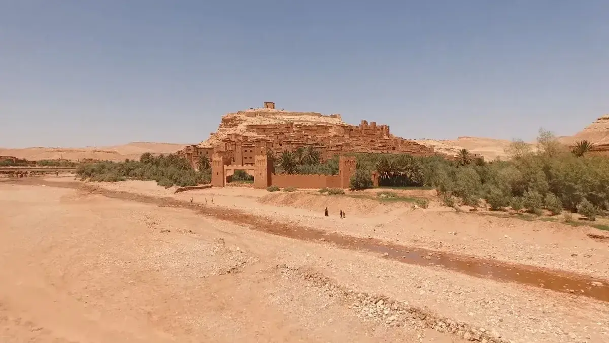 Ait Ben Haddou, a historic mud-brick fortified village and UNESCO World Heritage Site in Morocco